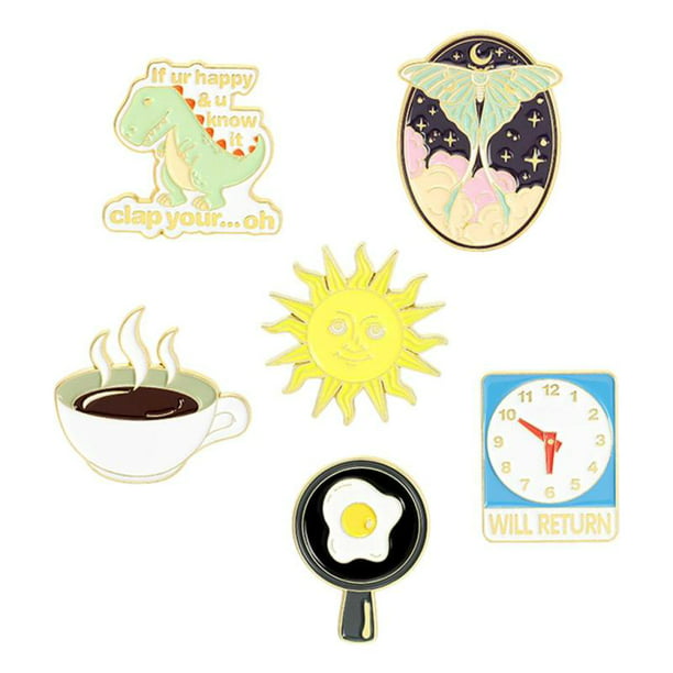 1   Dinosaur /Heart  Design Cute Enamel Pin Badge Brooch Great Gift